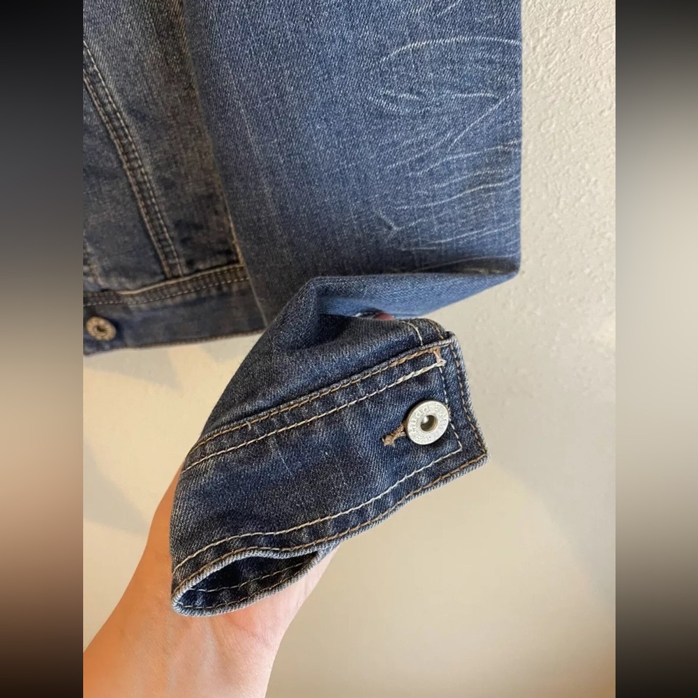 Mudd Blue Jean Jacket Juniors L - Picture 4 of 7